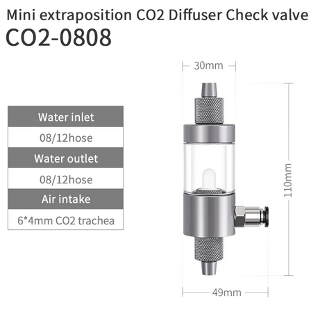 Difusor y Valvula Check CO2-0808